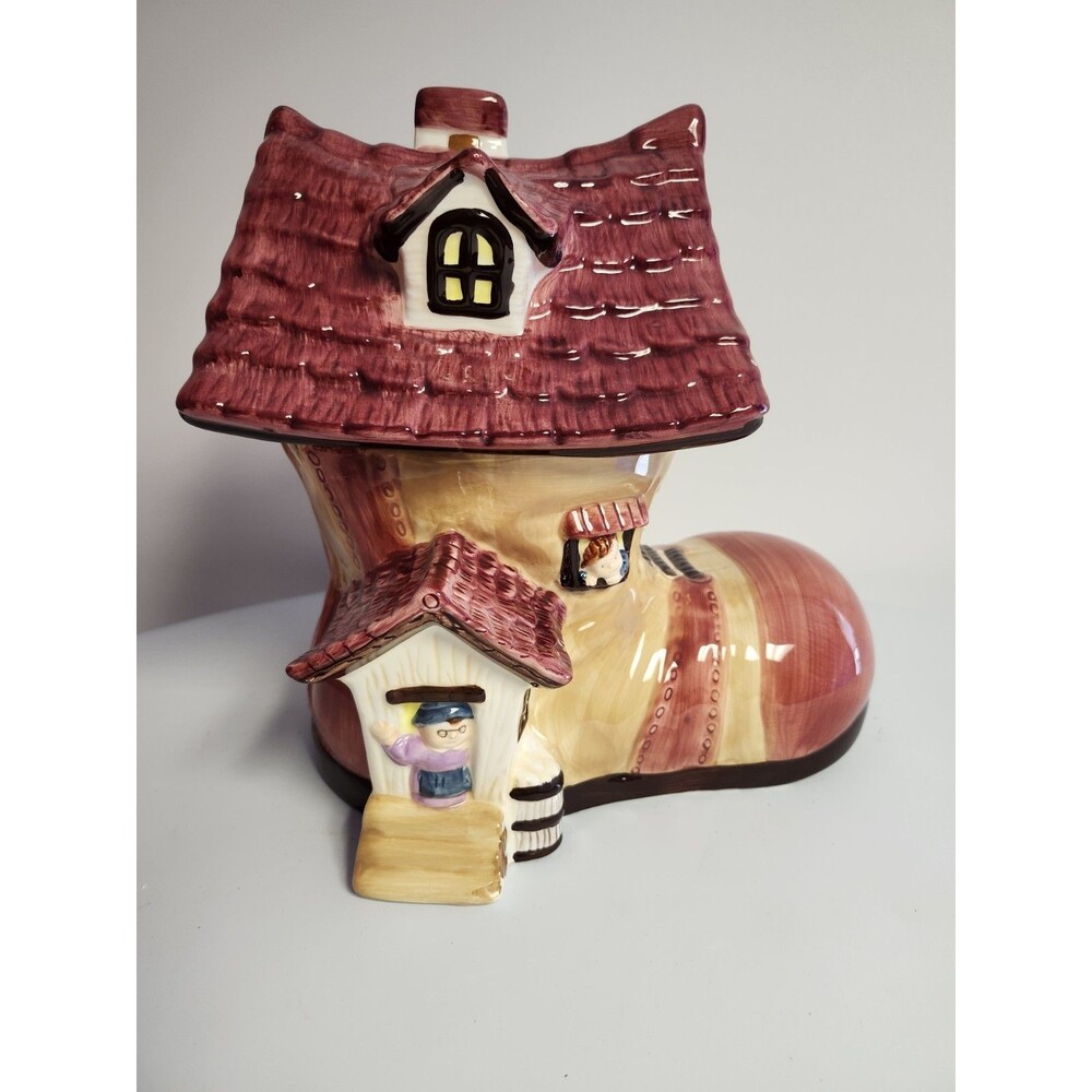 Old Woman Who Lived In A Shoe Cookie Jar Bico Nursery Rhyme